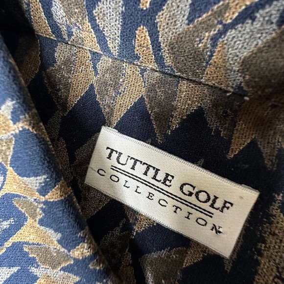 Tuttle Golf Collection Men's long sleeve‎ shirt Medium Made in Italy - Picture 4 of 6